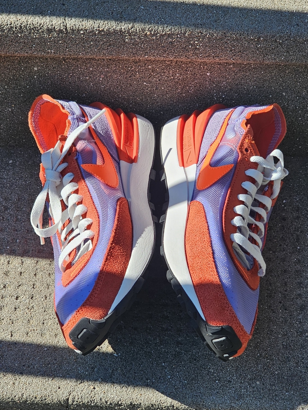 Nike Waffle One 'Active Fuchsia' DC2533-800 Women's Shoes Size 9 Orange & Purple - Picture 9 of 14